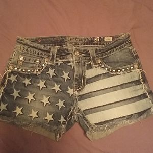 Miss Me Flag Shorts